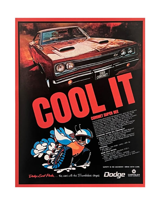 Dodge Superbee Vinyl Poster
