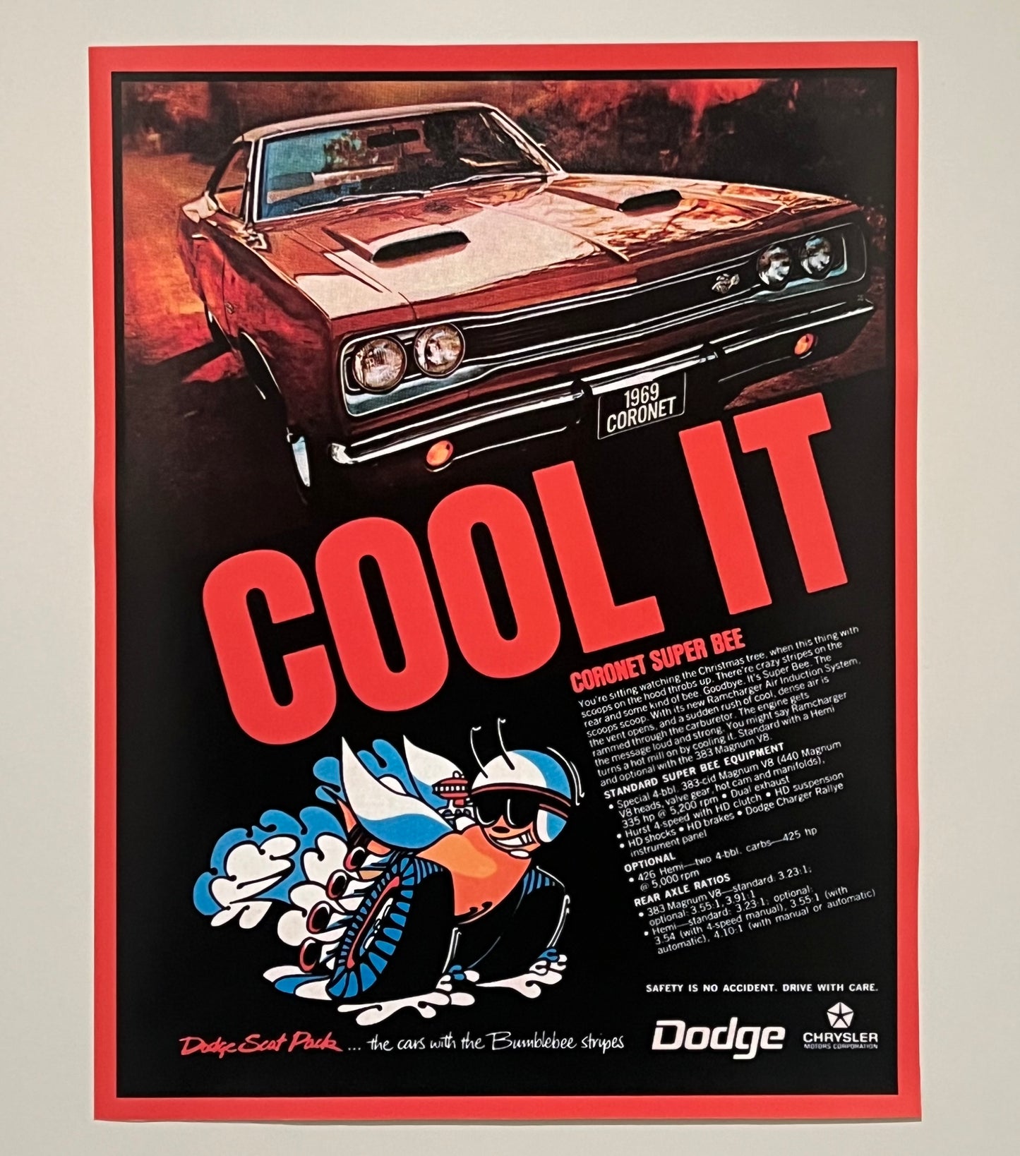 Dodge Superbee Vinyl Poster