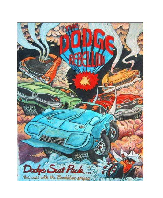 Dodge Rebellion vinyl poster